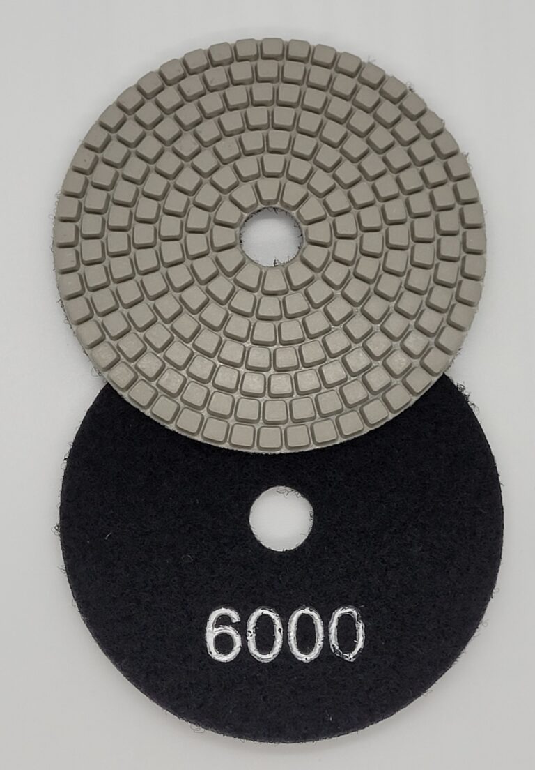 Pad Ceramico 4″ Velcro Grano 6000