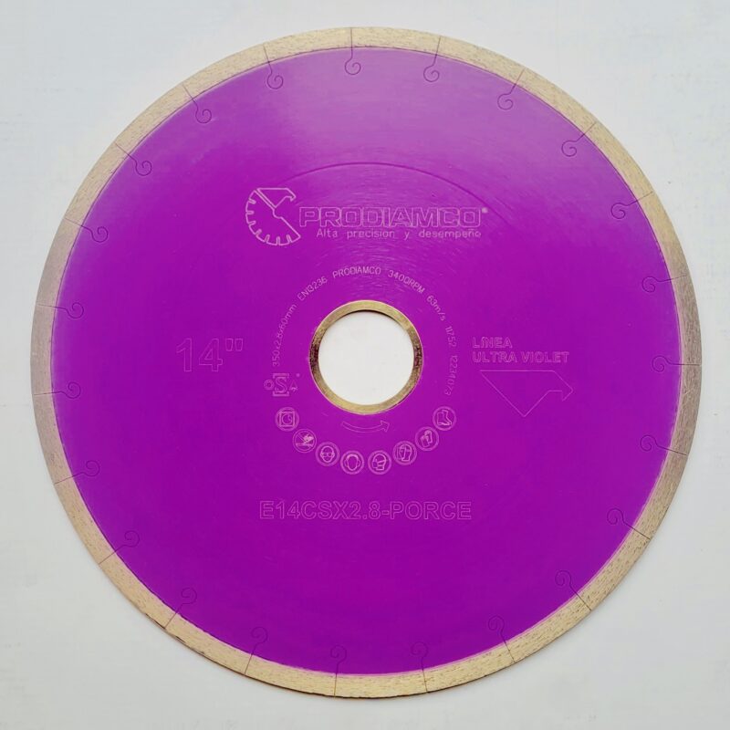 Disco diamantado corte de Porcelanato