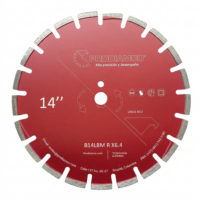 Disco Diamantado 14” X 6.4mm Espesor Concreto y Asfalto