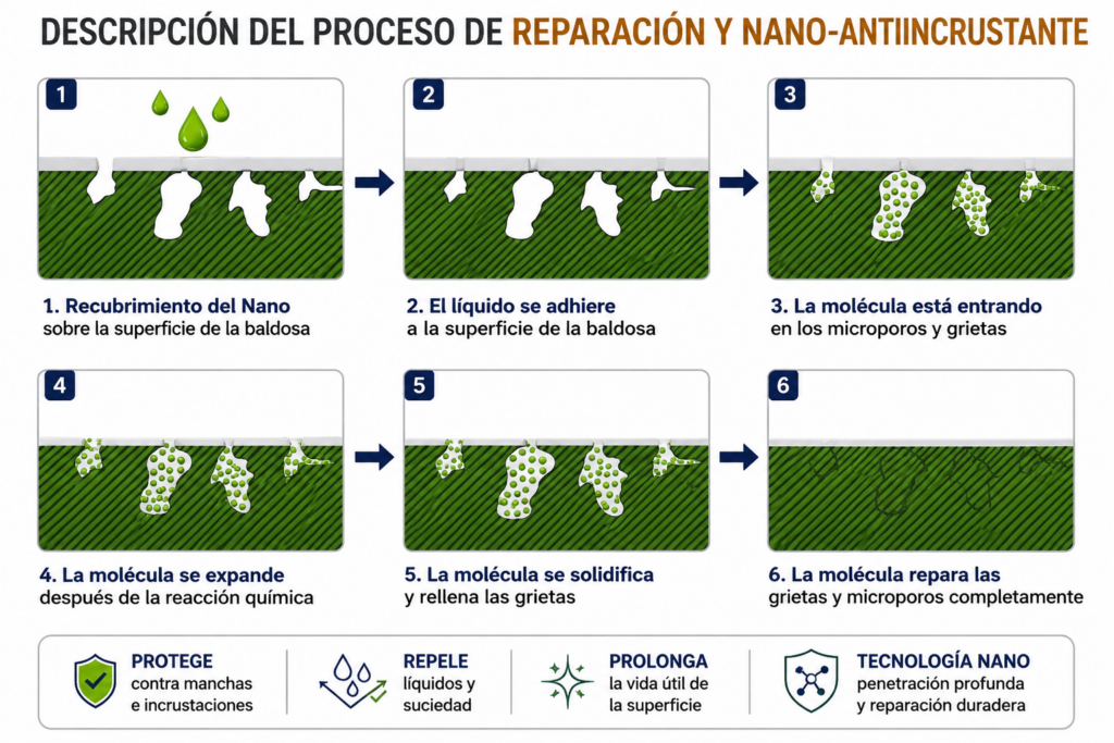 capa de nano-revestimiento cristalino